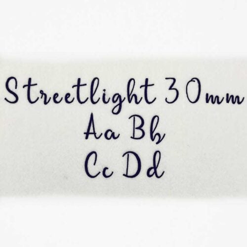 Streetlight 30mm ELF font