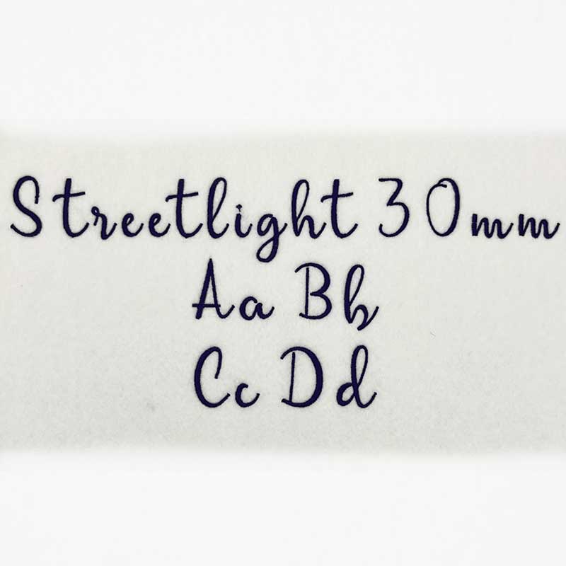 Streetlight 30mm ELF font