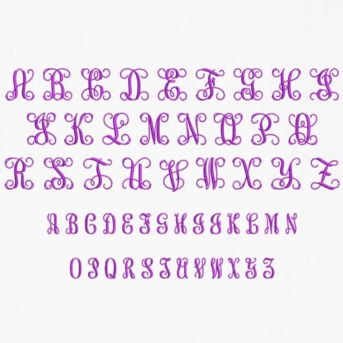 Swirl Mono 50mm ELF font