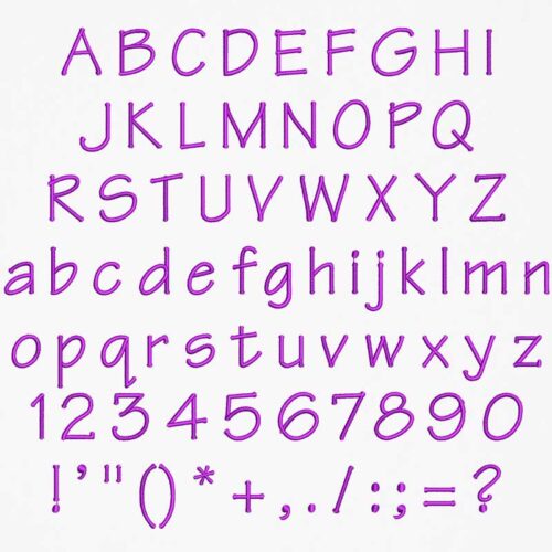 Technical 20mm ELF font