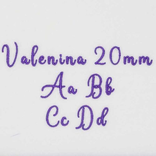 Valenina 20mm ELF font