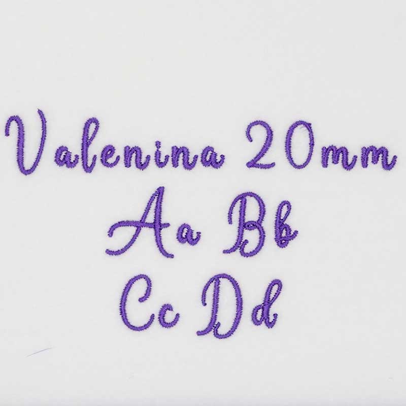Valenina 20mm ELF font