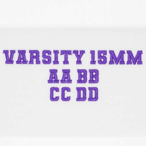 Varsity 15mm ELF font