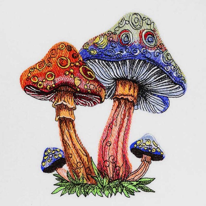 EL-Grunge-Mushroom-2 | Embroidery Legacy grunge mushroom embroidery design