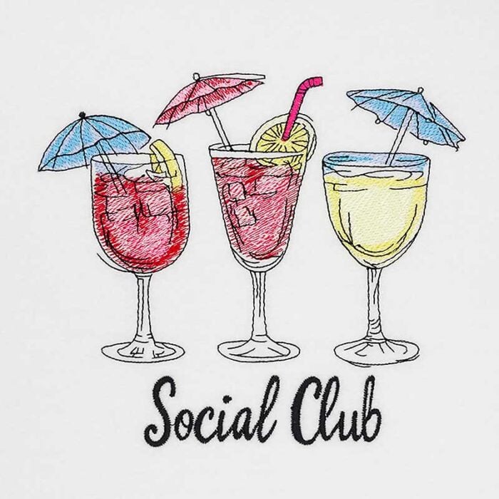 EL-Social-Club | Embroidery Legacy social club embroidery design