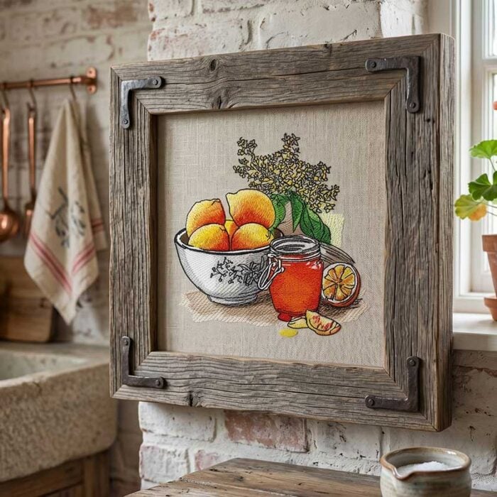 ELSK_LemmonHoney_Frame | Embroidery Legacy Lemon and honey frame