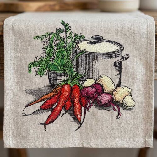 veggies table runner