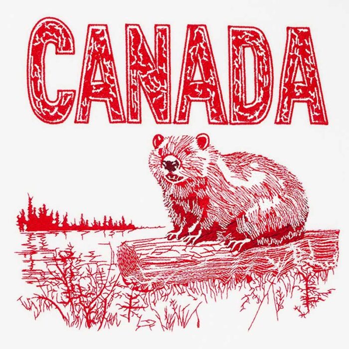 EL_BeaverCanada_LG | Embroidery Legacy Canada Beaver embroidery design