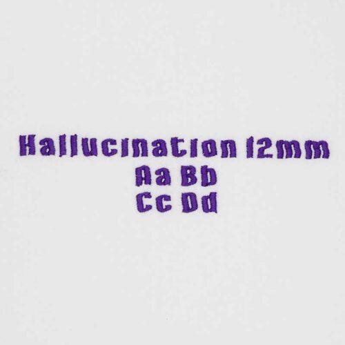 Hallucination 12mm ELF font