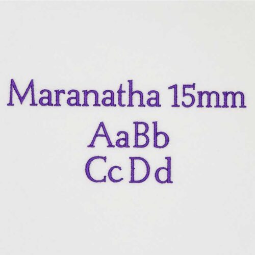 Maranatha 15mm ELF font