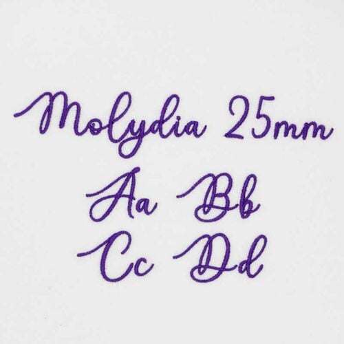 Molydia 25mm ELF font