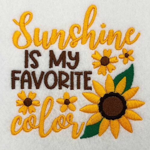 SDSF_SunshineFave | Embroidery Legacy sunshine favorite color embroidery design