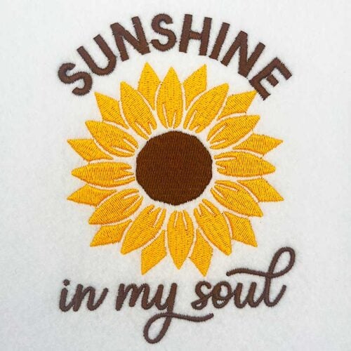 SDSF_SunshineSoul | Embroidery Legacy sunshine in my soul embroidery design