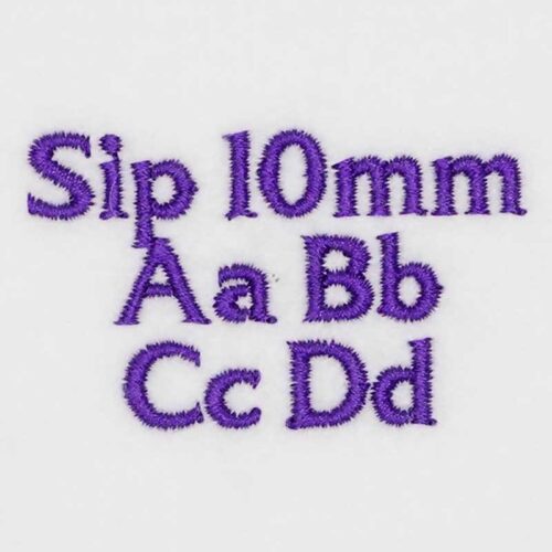 Sip 10mm ELF font