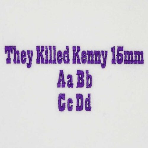 They Killed Kenny 15mm ELF Font