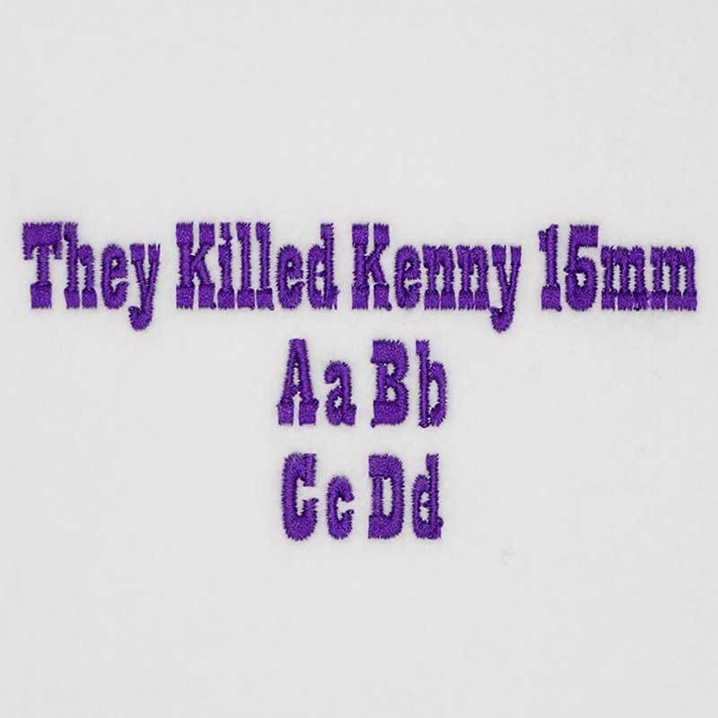 They Killed Kenny 15mm ELF Font