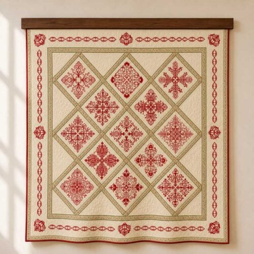 AlexQuiltmockup | Embroidery Legacy Alexa quilt by Janet Sansom