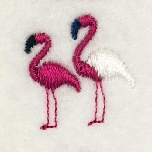 Flamingo embroidery design