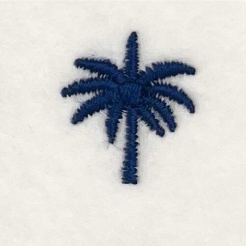 Palm tree embroidery design