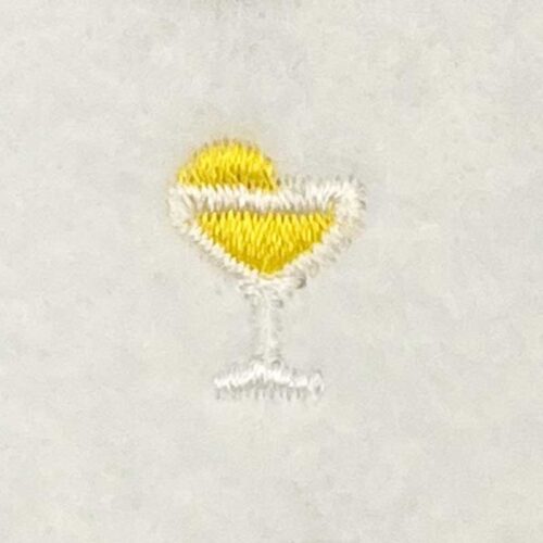 tropical drink embroidery design