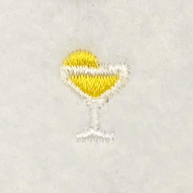 tropical drink embroidery design