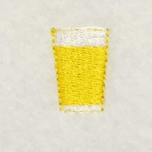 tropical drink embroidery design