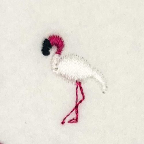 Flamingo embroidery design