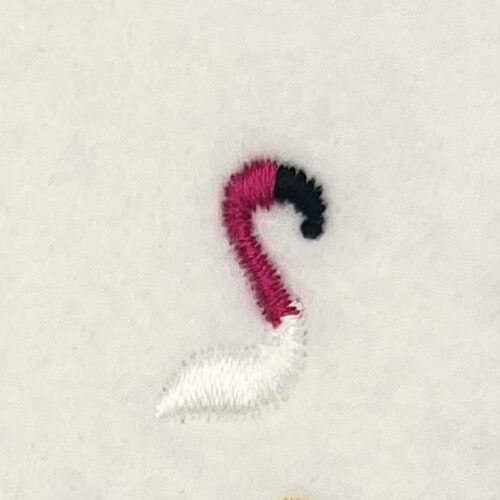Flamingo embroidery design
