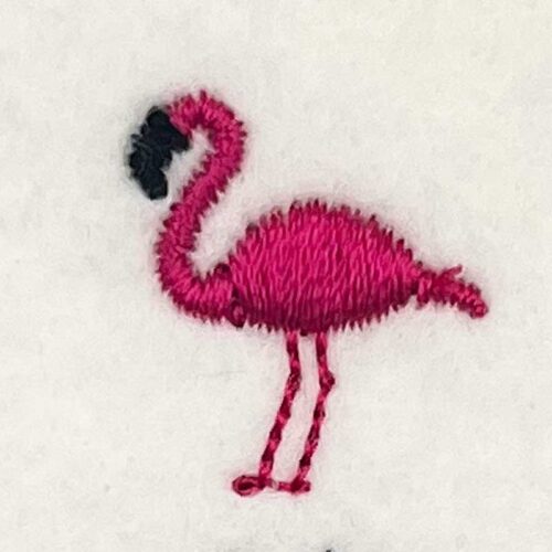 Flamingo embroidery design