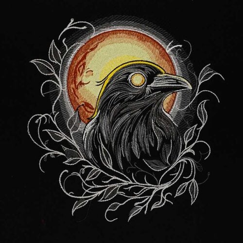EL_MoonlightRaven | Embroidery Legacy moonlight raven embroidery design