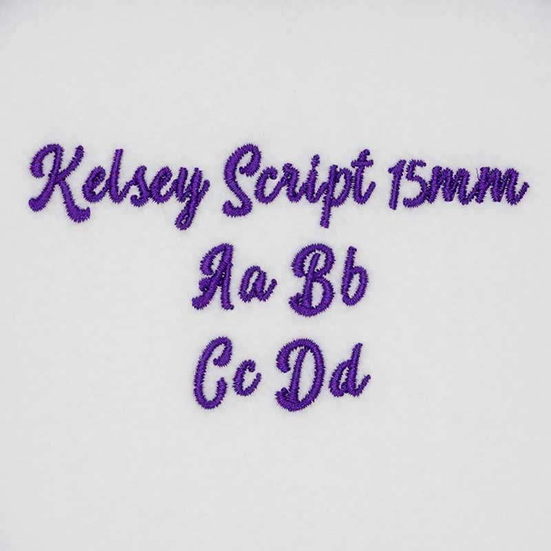 Kelsey Script 15mm ELF font