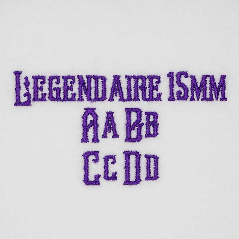 Legendaire 15mm ELF font