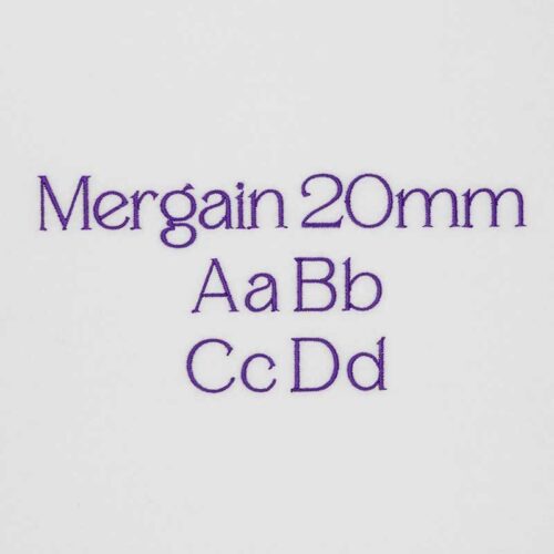 Mergain 20mm ELF font