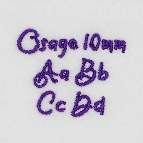 Osage 10mm ELF font