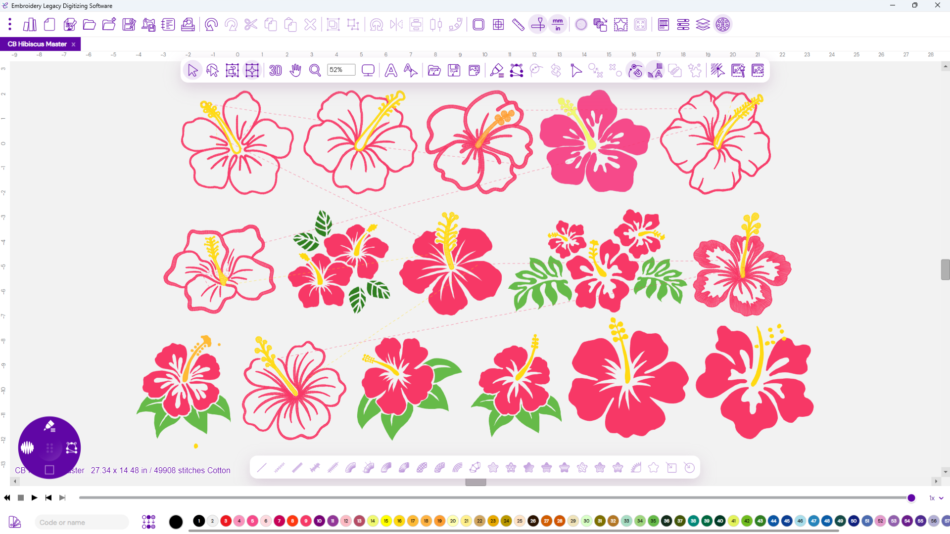 CB Hibiscus | Embroidery Legacy Hibiscus creativity booster