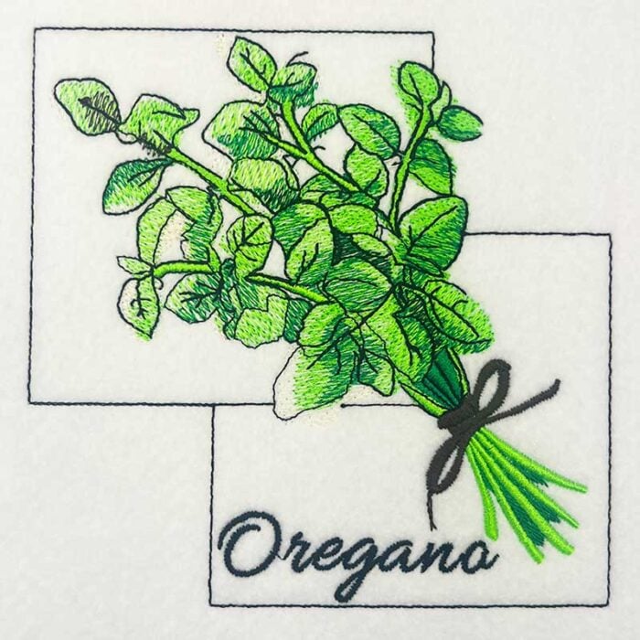 EL-Kitchen-Herbs-Oregano | Embroidery Legacy Kitchen Herbs Oregano embroidery design