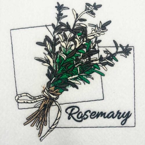 EL-Kitchen-Herbs-Rosemary | Embroidery Legacy Kitchen Herbs Rosemary embroidery design