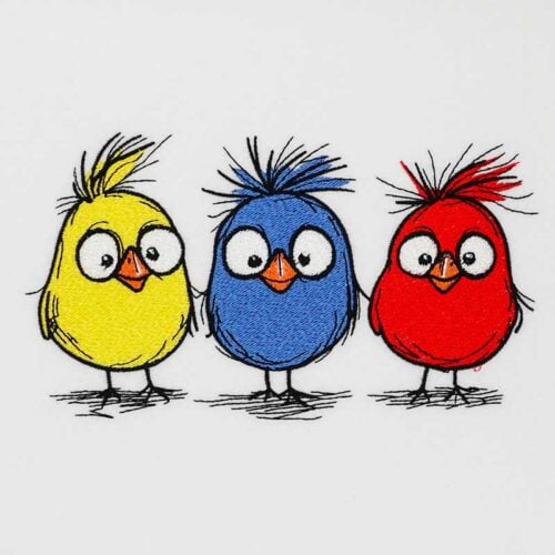 EL_FunnyBirds1 | Embroidery Legacy Funny Birds 1 embroidery design