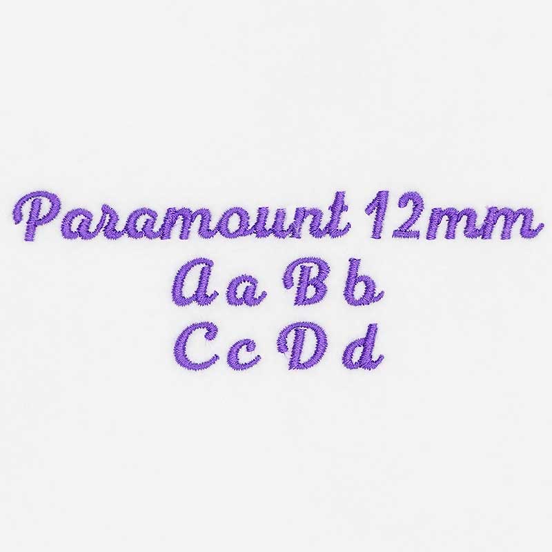 Paramount12mmSewout | Embroidery Legacy Paramount 12mm ELF font