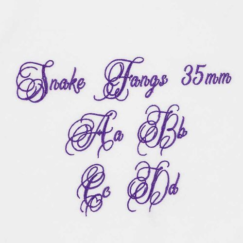 Snake Fangs 35mm ELF font