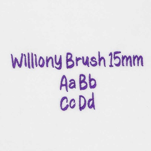 Williony Brush 15mm ELF font