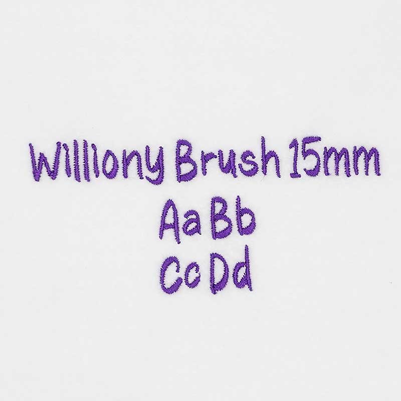 Williony Brush 15mm ELF font
