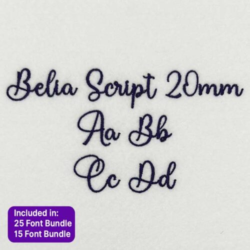 Belia Script 20mm ELF Font