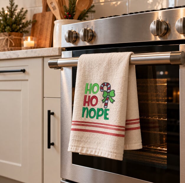 Handmade-Touches-Image1 1 Christmas Party Holiday Towel Design