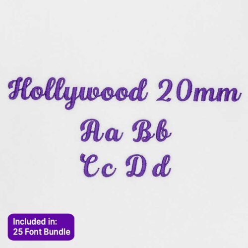 Hollywood 20mm ELF font