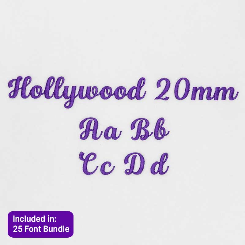 Hollywood 20mm ELF font