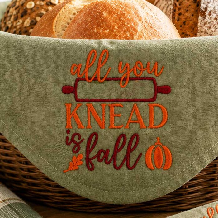 SDFB_AllKneadFall_BasketLiner | Embroidery Legacy all you knead is fall basket liner