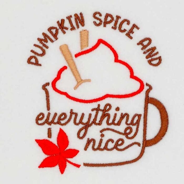SDFB_PumpkinSpiceNice | Embroidery Legacy Pumpkin spice embroidery design