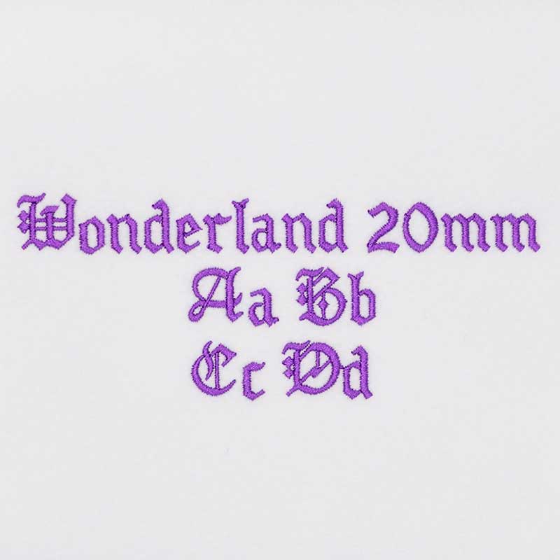 Wonderland 20mm ELF font