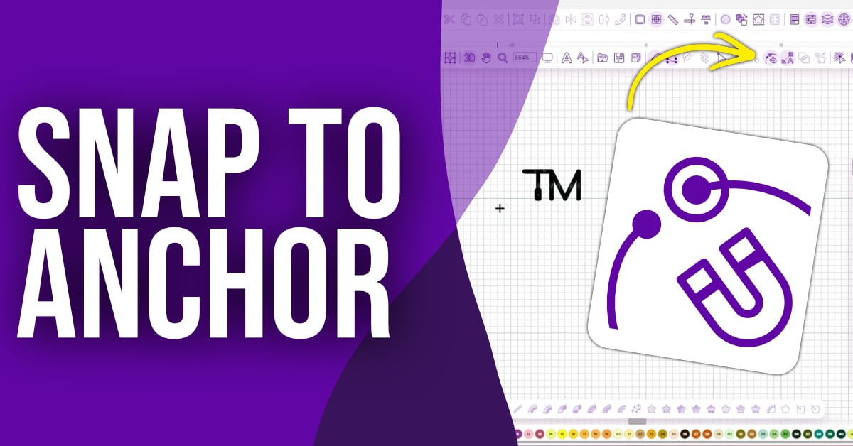 snap-to-anchor-tool-embroidery-legacy-software | Embroidery Legacy Snap to Anchor tool in Embroidery Legacy Digitizing Software showing anchor-point editing controls.